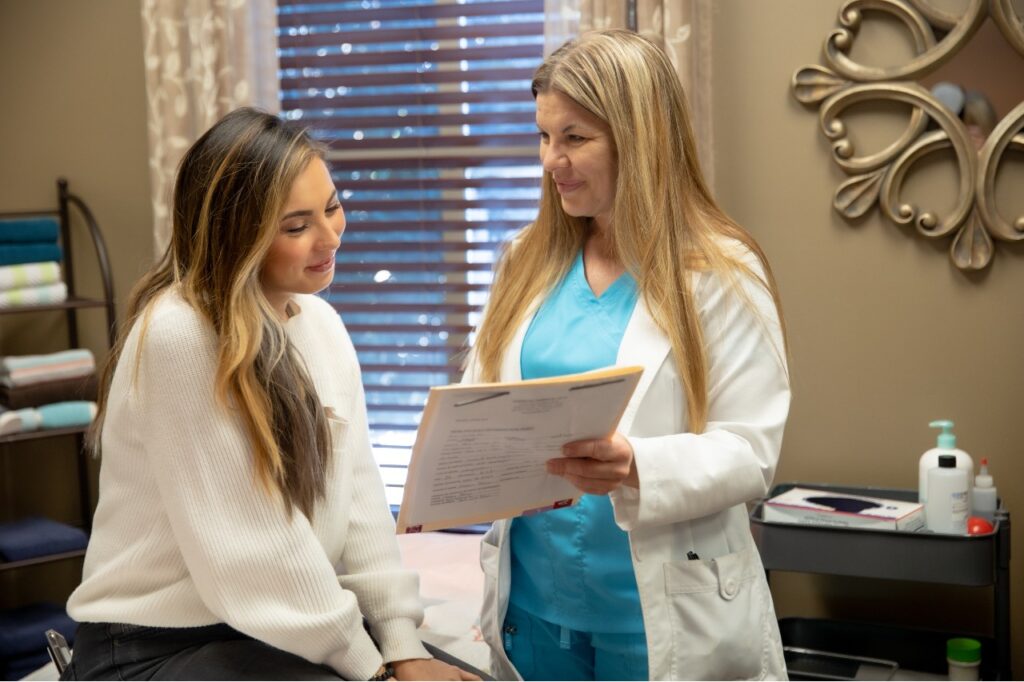 Dr. Cohn with a Patient in Oklahoma City
