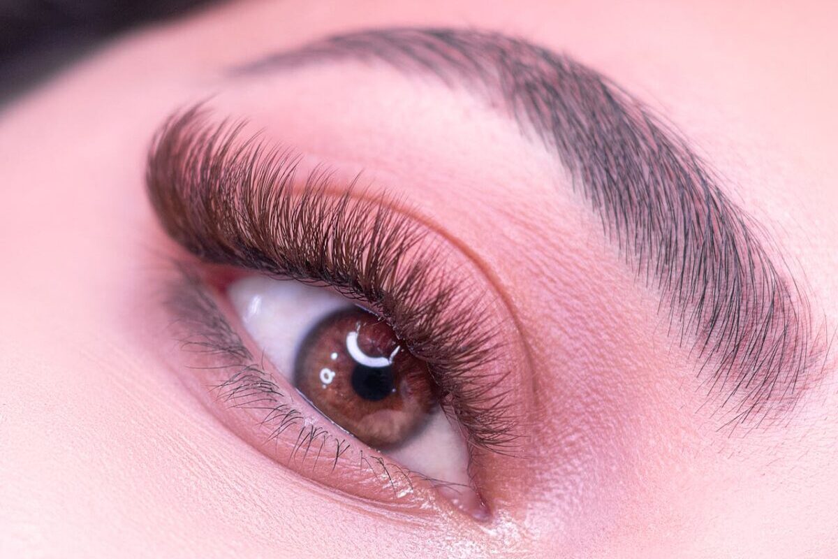 Close-up of a naturally shaped eyebrow and eye demonstrating the subtle brow enhancement possible with Dysport treatment.